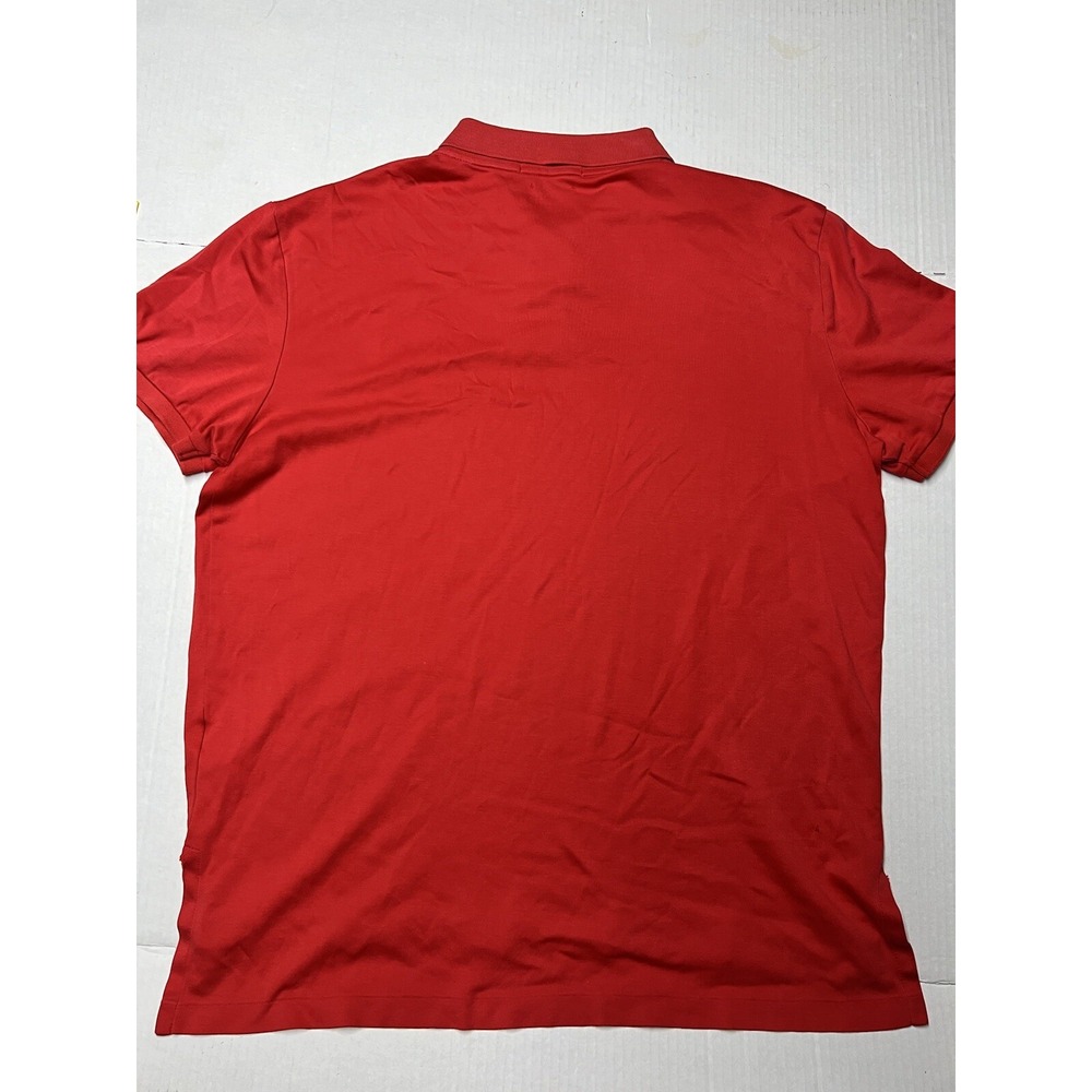 Vintage Polo Ralph Lauren Shirt Men's Large‎ Flesh Pony Golf Casual Preppy Red - Picture 8 of 10